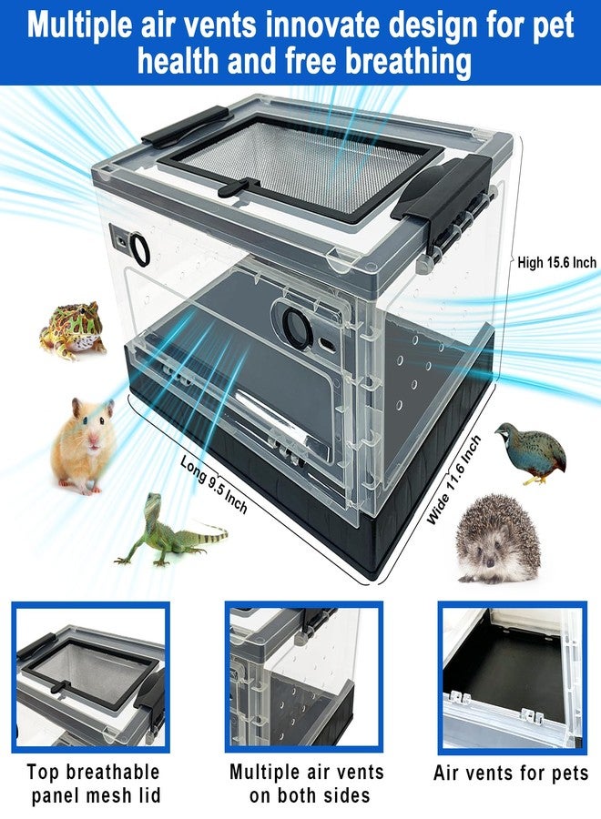 NestBasics Hamster breeding House Reptile breeding Cages with Wheels (Small Size) - Image 2